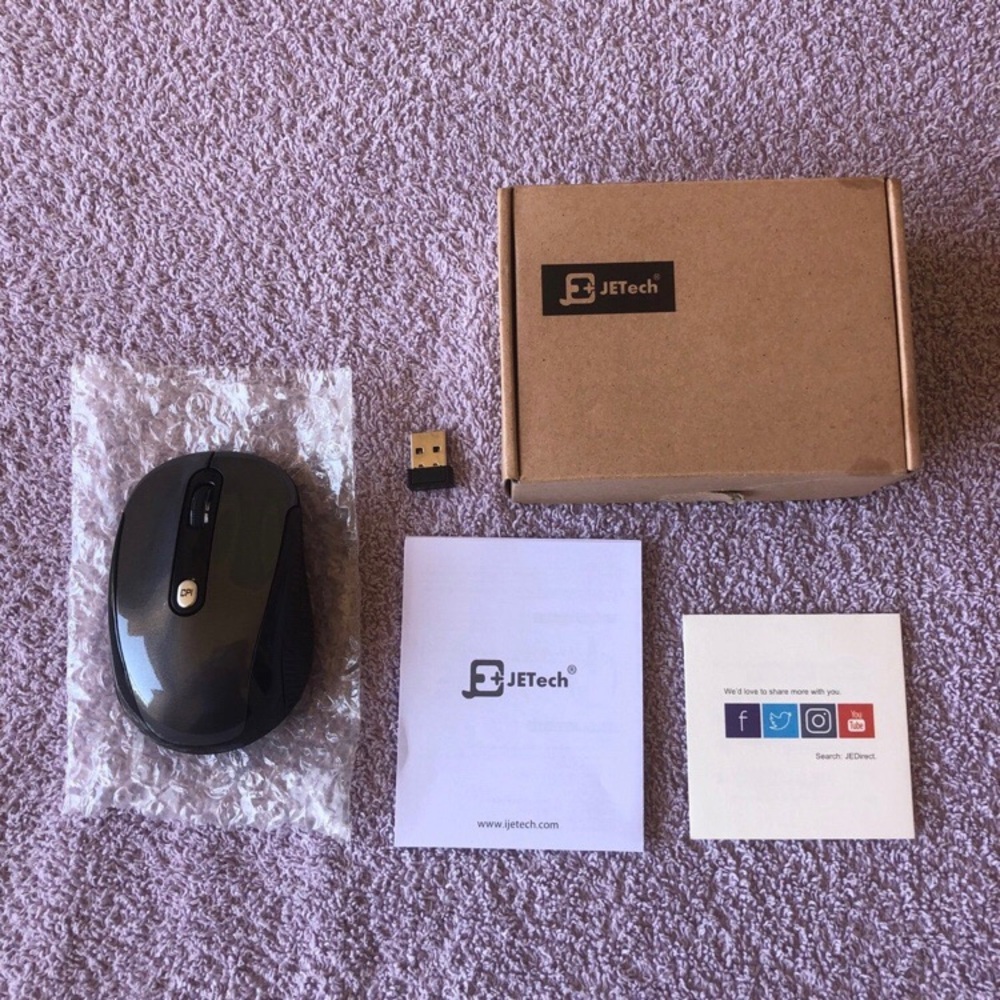 JETech Wireless Mouse (Black)